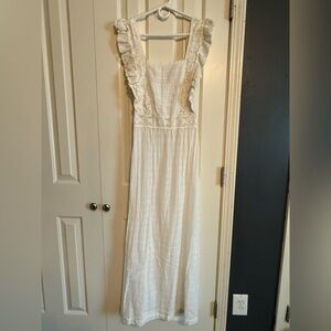 By Anthropologie Ruffled Maxi Dress